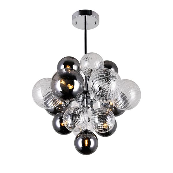 CWI Lighting Pallocino 8 Light Chandelier With Chrome Finish