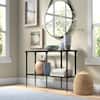 MEYER&CROSS Dafna 45 in. Bronze Standard Rectangle Glass Console Table AT0413