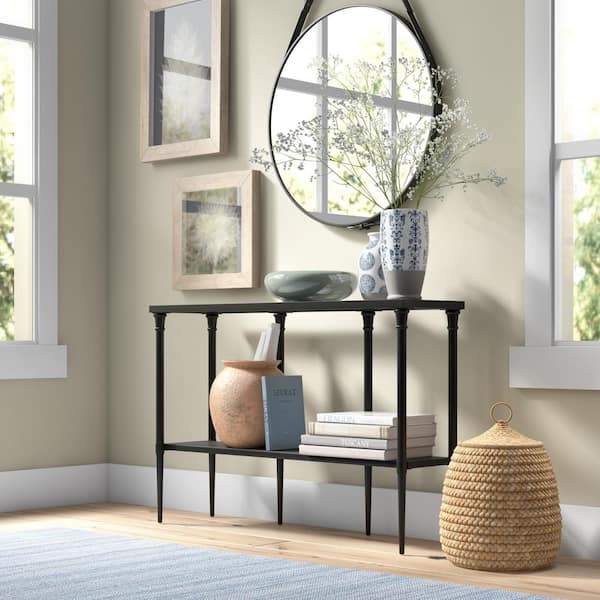MEYER&CROSS Dafna 45 in. Bronze Standard Rectangle Glass Console Table