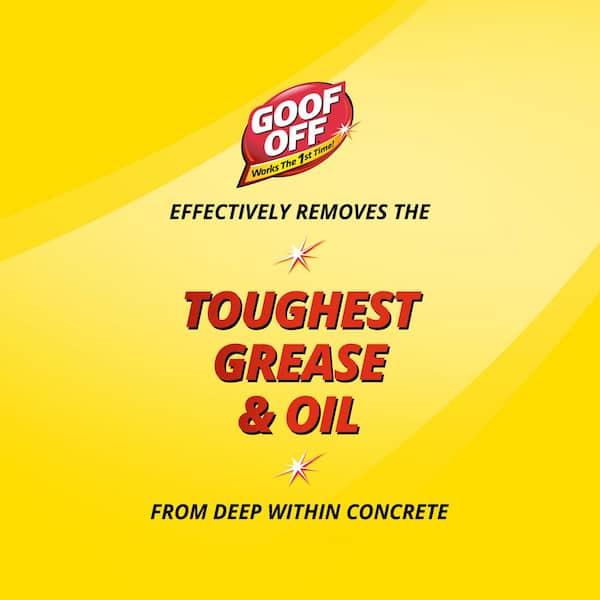 Goof Off Concrete Cleaner and Oil Stain Remover - 32 oz Bottle | Removes  Grease and Oil | Easy to Use | Safe for Concrete Oil Stains