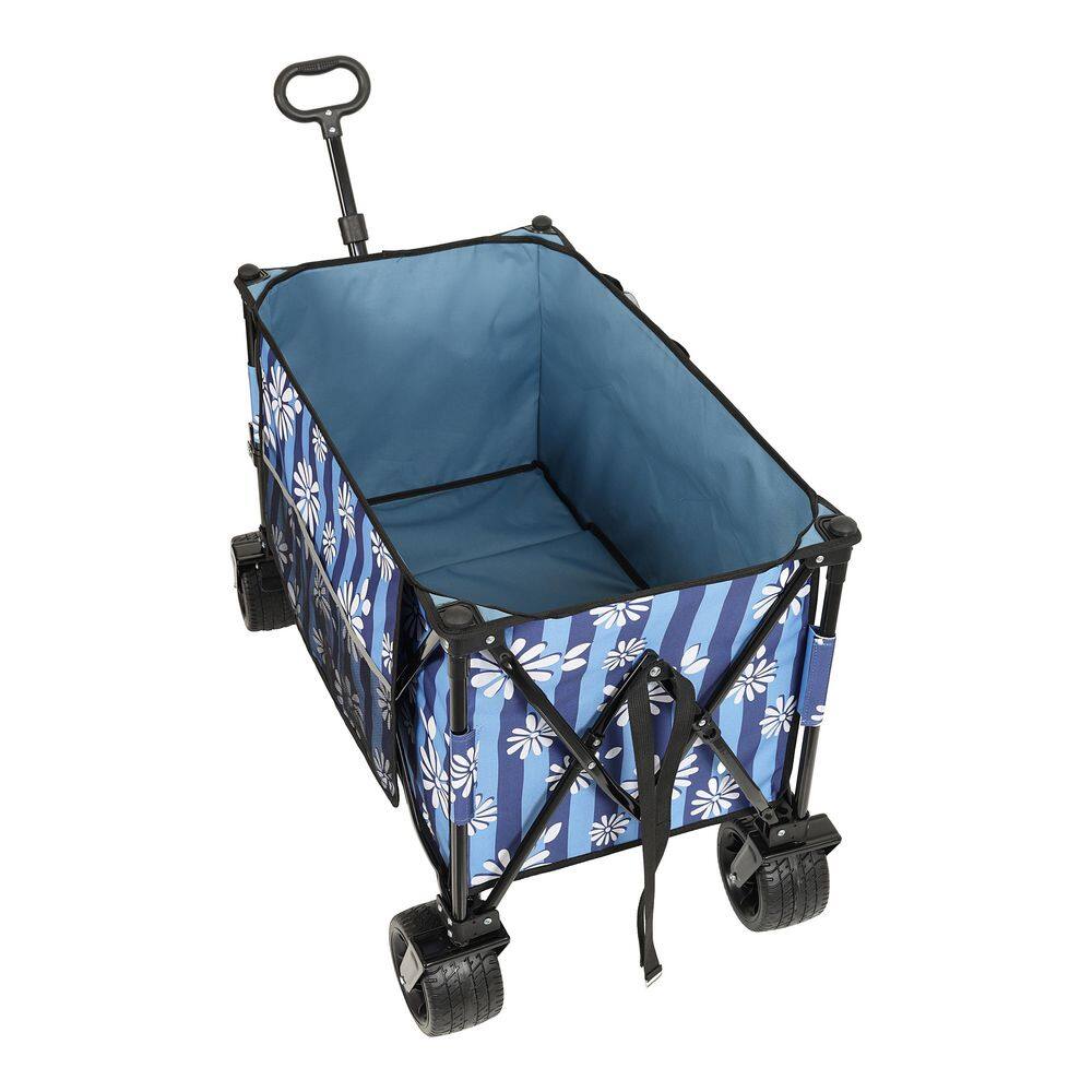 15 cu. ft. Steel Outdoor Wagon Cart with Picnic Blanket Weelbarrow Cup Holders for Family Outings and Weekend Adventures price history on PriceWatchPro