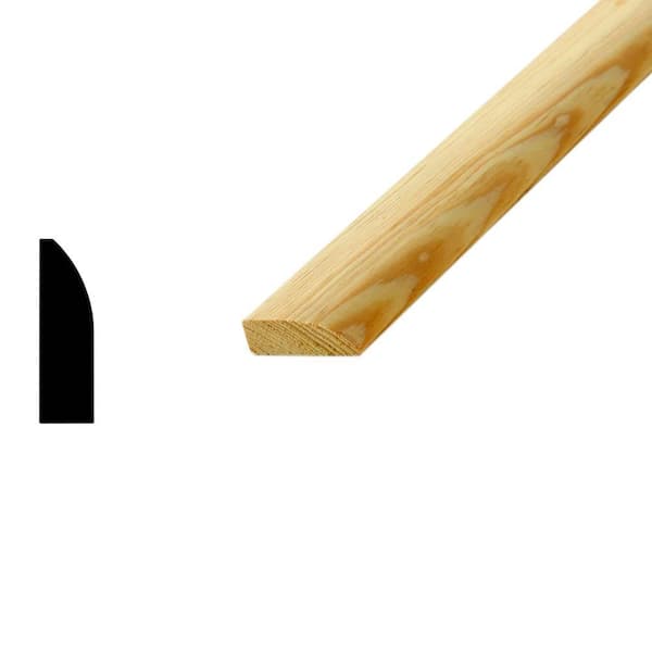 Woodgrain Millwork WM 846 7/16 in. x 1-3/8 in. Solid Pine Stop Moulding