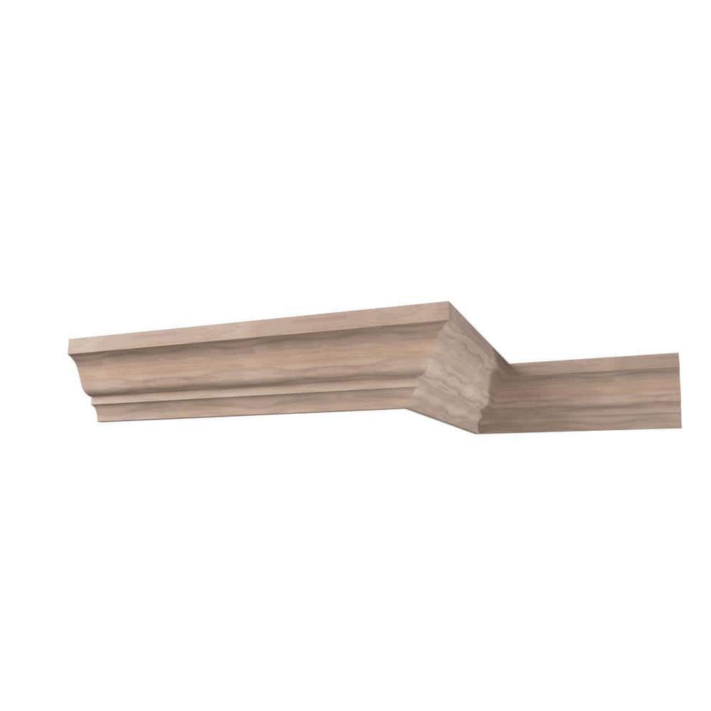 96" Walnut Solid Wood Crown Molding