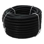 1/2 in. Dia. x 100 ft. Black Flexible Corrugated Polyethylene Non Split Tubing and Convoluted Wire Loom
