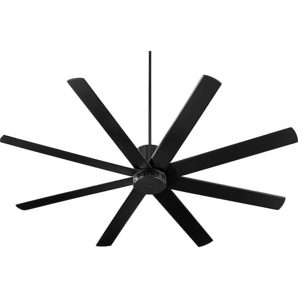 Quorum International Proxima 72 in. Indoor Black Ceiling Fan with Wall Control