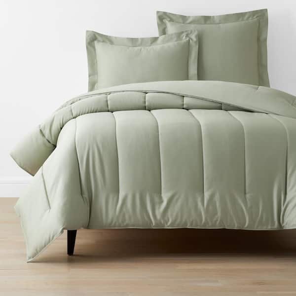 The Company Store Company Cotton Light Sage Sateen Comforter