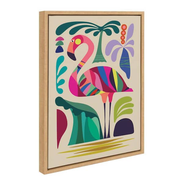 Sylvie "MCM Flamingo" by Rachel Lee Framed Art Print 18 in. x 24 in.
