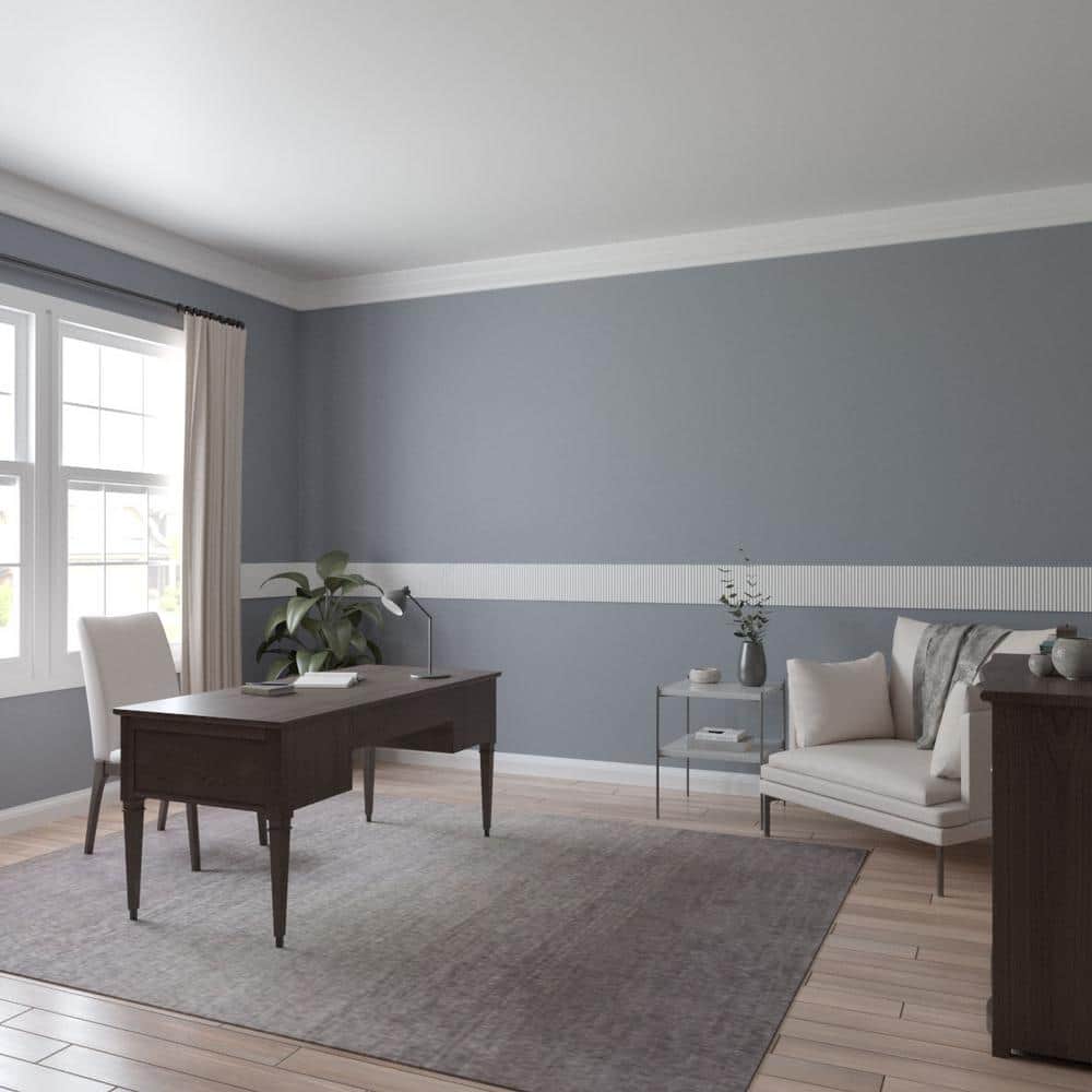 94.5 in Gray Primed Polyurethane Panel Moulding