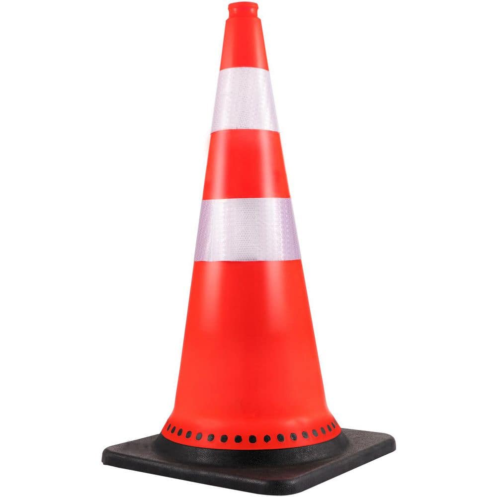 Safety Cones, 8 x 30 in. Traffic Cones, PVC Orange Construction Cones, Reflective Collars Traffic Cones price history on PriceWatchPro