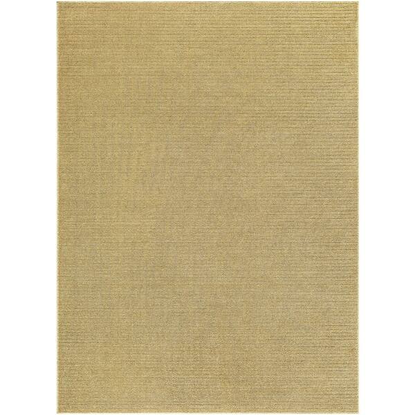Maribor MOB-2305 6 ft. x 9 ft. Yellow Machine Woven Area Rug