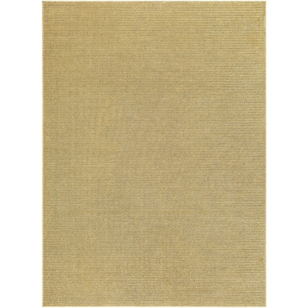 Maribor MOB-2305 9 ft. x 12 ft. Yellow Machine Woven Area Rug
