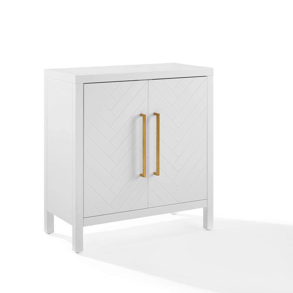 CROSLEY FURNITURE Darcy White Accent CF3124WH The Home Depot