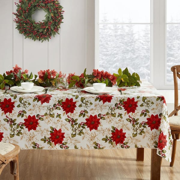 well dressed home christmas tablecloth Well Dressed Home Tablecloth Christmas Checked Plaid Pattern Red Green 60 x  84"