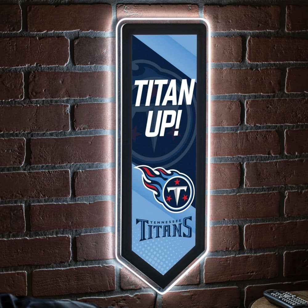 Evergreen Tennessee Titans Round 23 in. Plug-in LED Lighted Sign 8LED3830RD  - The Home Depot