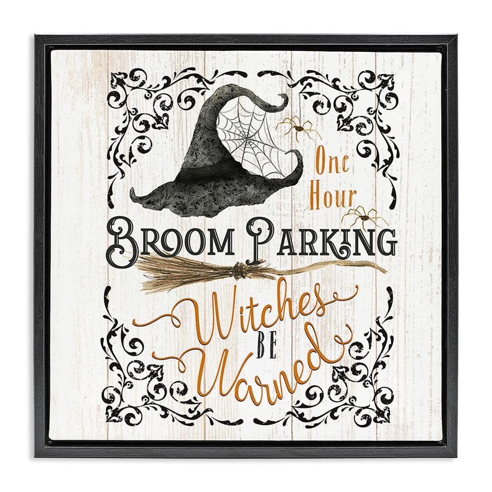 Rustic Broom Parking by Deane Beesley 1-Piece Floater Frame Graphic Print Typography Poster Art Print 25 in. x 25 in. price history on PriceWatchPro