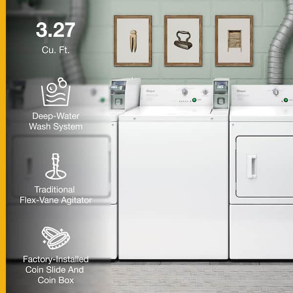 3.3 cu. ft. Commercial Top Load Washer with Factory-Installed Coin Slide