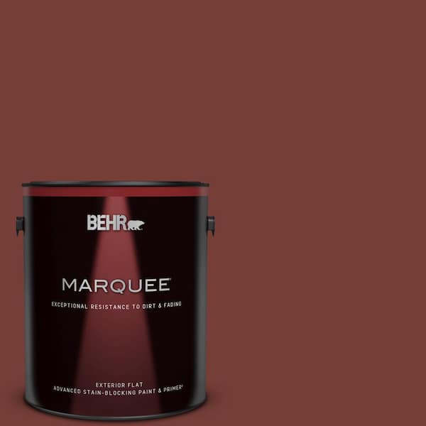 BEHR MARQUEE 1 gal. #BXC-76 Florence Red Flat Exterior Paint & Primer