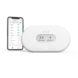 View Plus Battery Operated Complete Smart Indoor Air Quality Monitor with PM2.5, CO2 and Radon