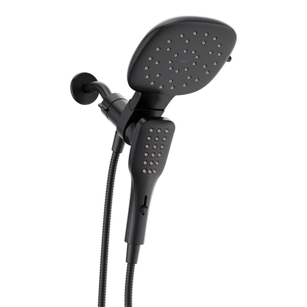 Verso 6-Spray Dual Wall Mount Fixed and Handheld Shower Head 2.5 GPM in Matte Black price history on PriceWatchPro