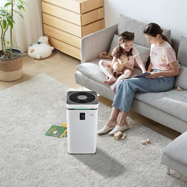 VEVOR Air Purifier, H13 HEPA Layer, 3,139 sq. ft/h Smart Air