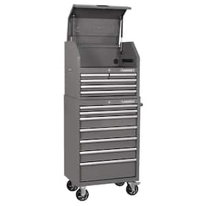 Tool Storage 27 in. W Standard Duty Gray Tool Chest Combo