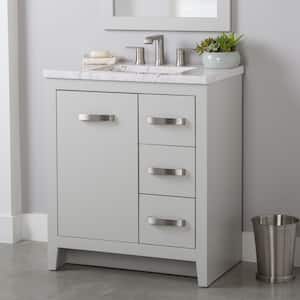 Blakely 31 in. W x 19 in. D x 36 in. H Single Sink Bath Vanity in Sterling Gray with Lunar Cultured Marble Top