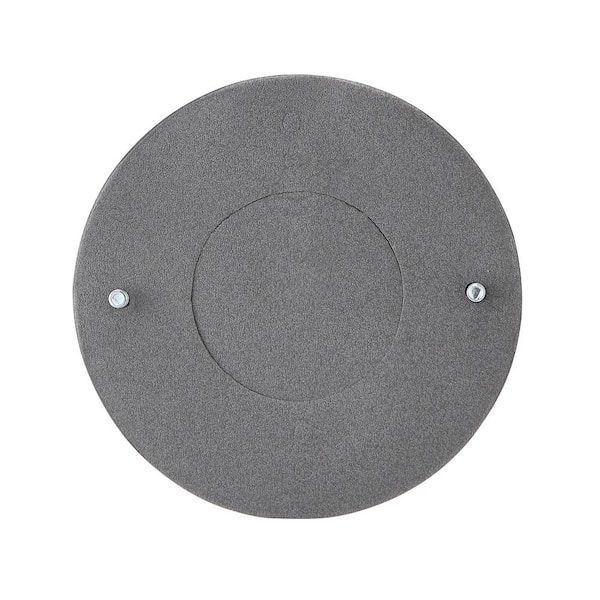 Sealproof Round Metallic Weatherproof Outlet Cover – Gray, UL Listed Blank Cover With Gasket