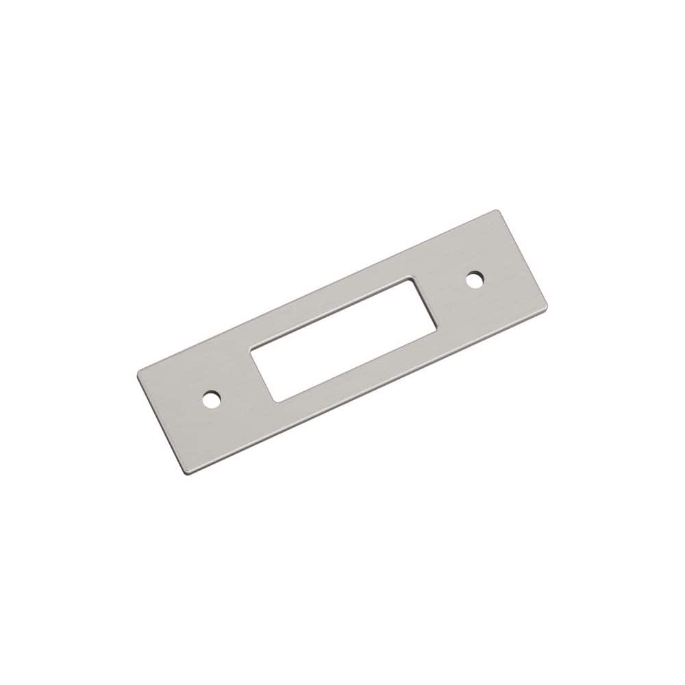 Medora 3 in. Center-to-Center Rectangle Satin Nickel Pull Cabinet Backplate price history on PriceWatchPro