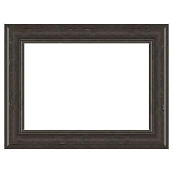 Amanti Art Shipwreck Greywash 25 in. x 19 in. Polystyrene Framed Dry Erase Magnetic Memo Board