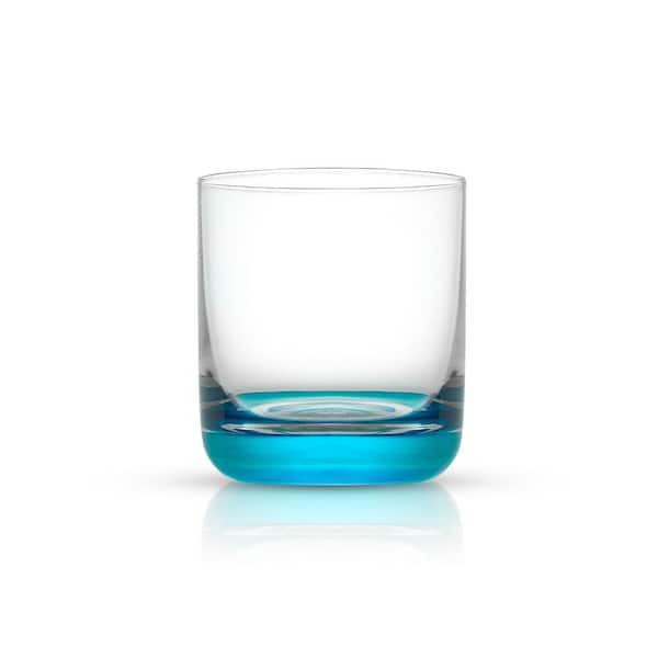 JoyJolt Hue 10 oz. Multi Colored Double Old Fashion Drinking Glass (Set of  6) JG10272 - The Home Depot