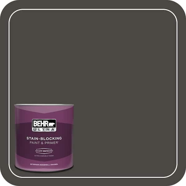 BEHR ULTRA 1 qt. #PPU24-01 Black Mocha Extra Durable Eggshell Enamel Interior Paint & Primer