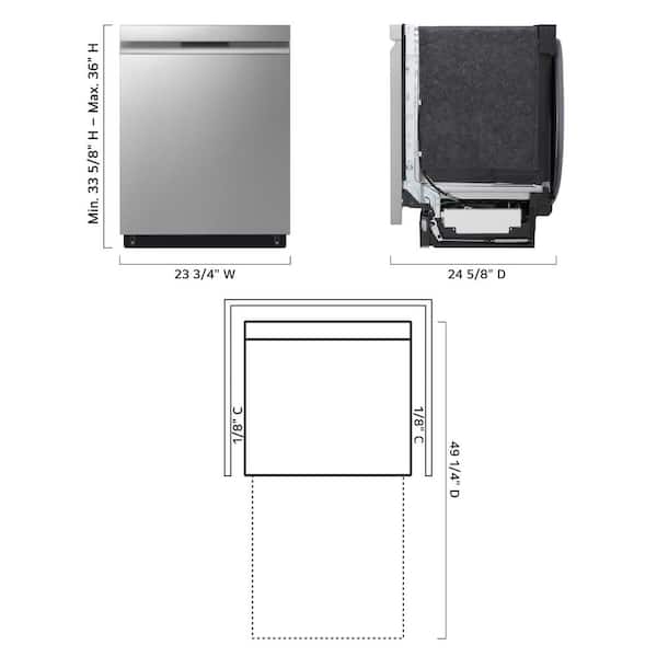 Reviews for LG 24 in. Top Control Standard Dishwasher with