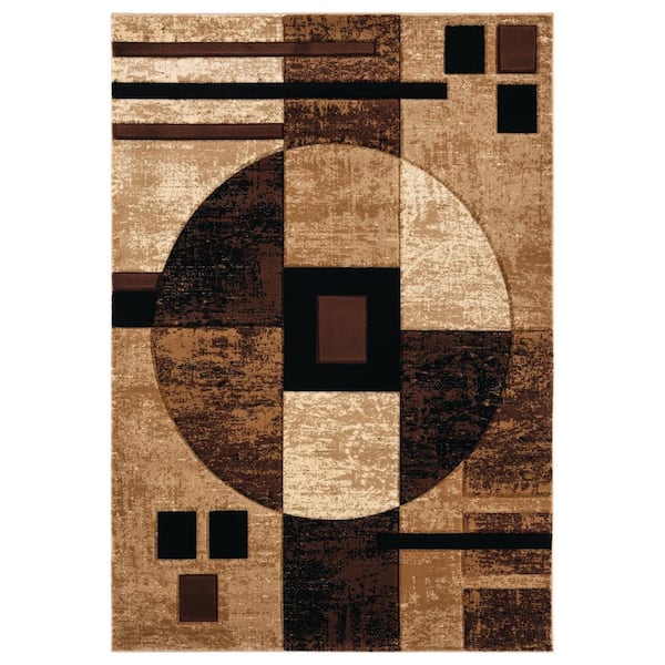 United Weavers Bristol Epsilon Brown 1 ft. 10 in. x 2 ft. 8 in. Accent Rug
