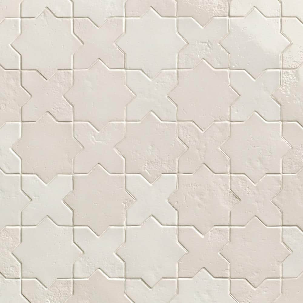 Ivy Hill Tile Tripoli StarCrossed Polished White 6.1 in. x 11.9 in