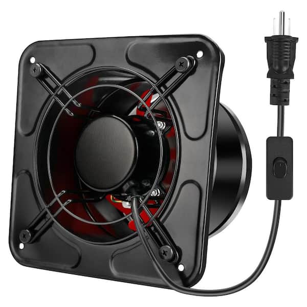 8 in. High Velocity Wall Mount Exhaust Fan, 45W, 1020 m³/h Air Volume, for Kitchen, Garage, Workshop