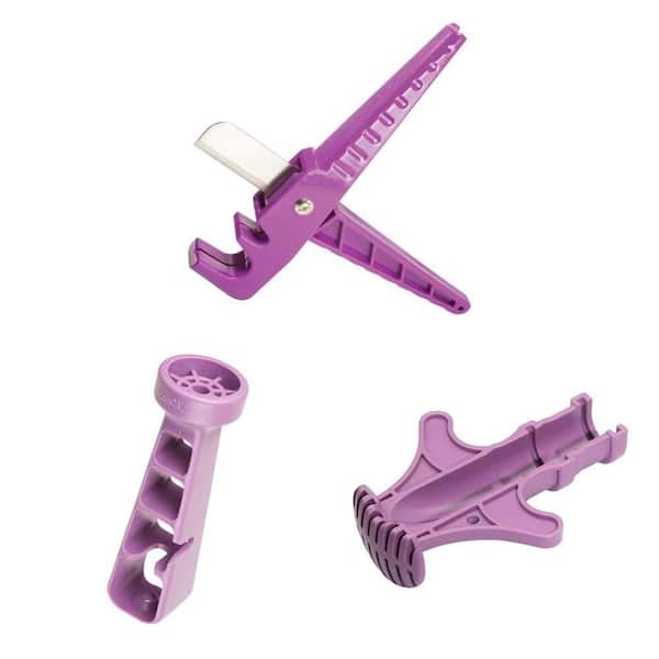 Drip Tubing Cutter, Drip Emitter Tool, and Drip 1/2 in. Barb Fitting Insertion Tool Combo