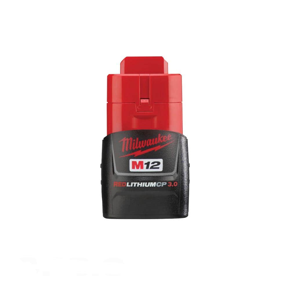 Milwaukee M12 12-Volt 3.0Ah Lithium-Ion Compact Battery Pack 48-11-2430  The Home Depot