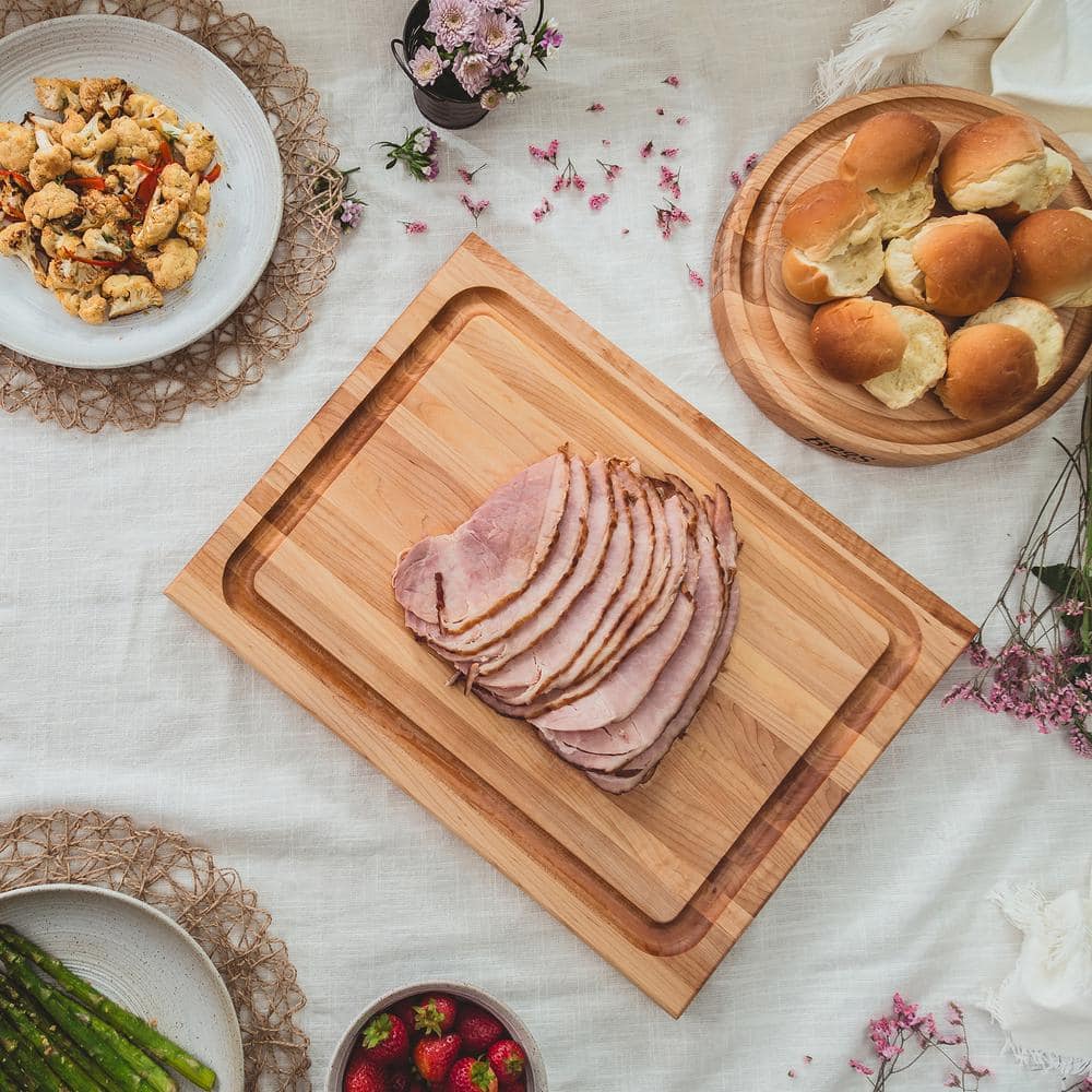Maple Wood Reversible Cutting Board with Juice Groove