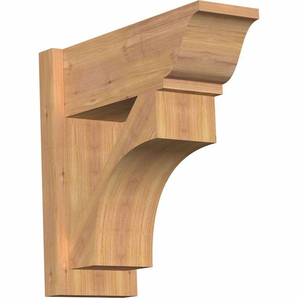 Ekena Millwork 8 in. x 20 in. x 20 in. Western Red Cedar Westlake Traditional Smooth Outlooker