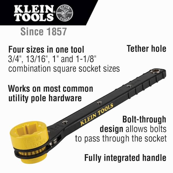 Lineman's Slim Ratcheting Wrench
