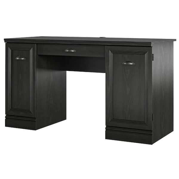 oak double pedestal desk