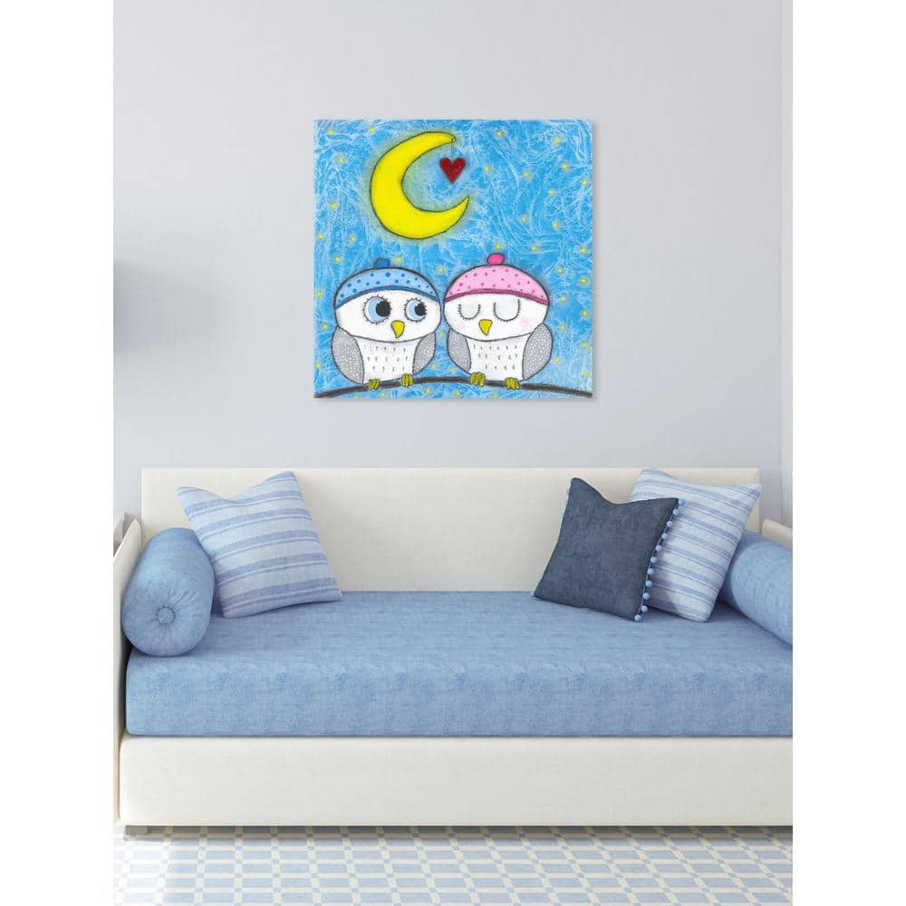18 in. H x 18 in. W Loving Owls by Tatijana Lawrence Printed Canvas Wall  Art MH-LAW-42-C-18 - The Home Depot