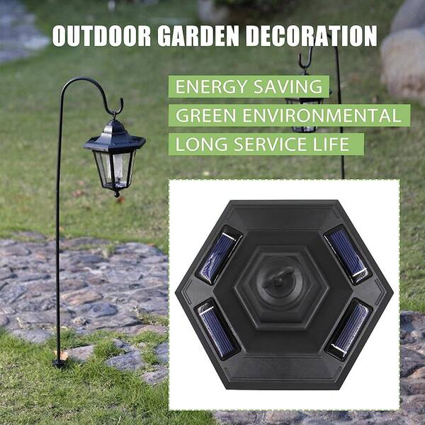 Solar Outdoor Lights 2 Pack | Hanging Lanterns With Wall Mount For Garden, Patio & Porch