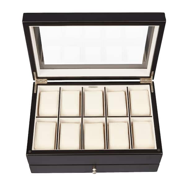 Mele & Co Grant Java Finish Wooden Watch Box 00682F13 - The Home Depot