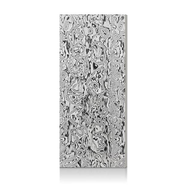 30 in. x 82 in. Black and White Smooth Flush Hollow Core Veneer Composite Interior Door Slab