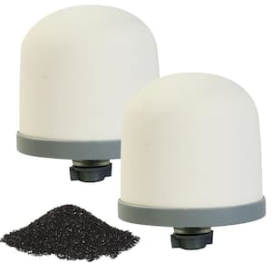 2-Piece 0.15 to 0.5 mic Ceramic Dome Household Water Bucket Filtration System with Coconut Shell Activated Carbon Inside