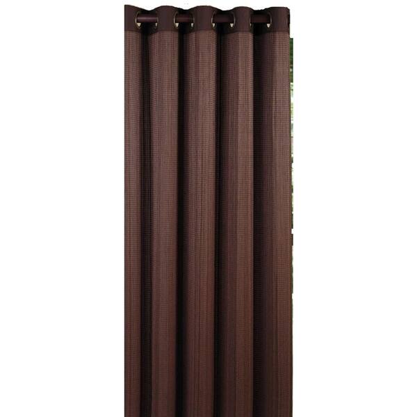 Versailles Home Fashions Semi-Opaque Espresso Bamboo Grommet Panel-DISCONTINUED