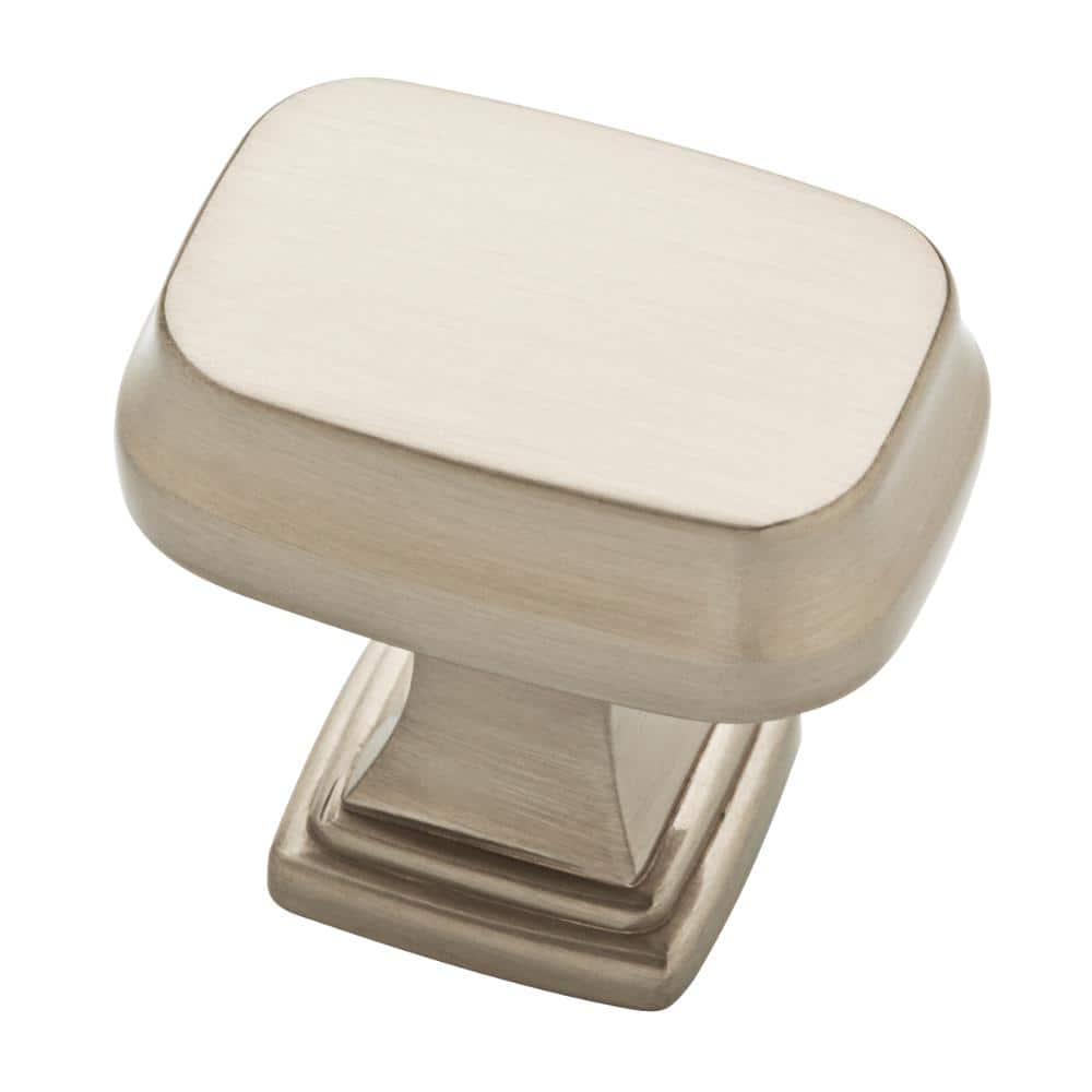 Liberty Brightened Opulence 1 5 16 In 33mm Satin Nickel Square Cabinet Knob P34957c Sn Cp The Home Depot