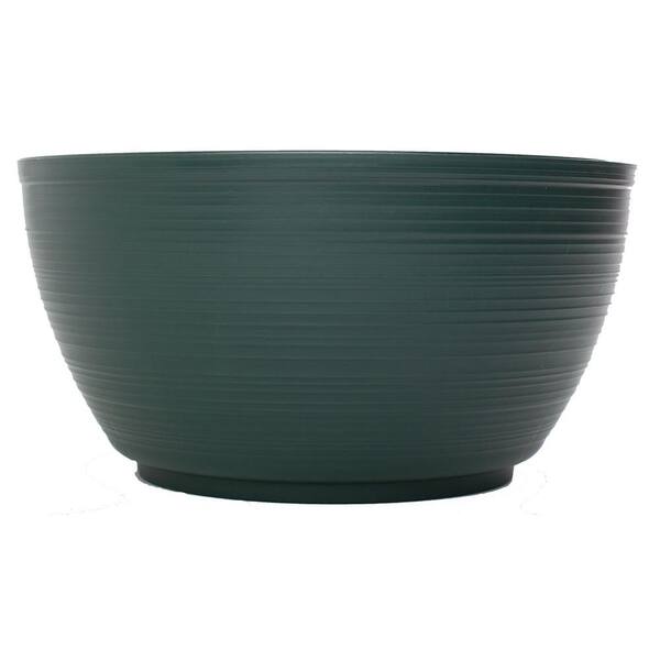 Bloem 12 in. Midsummer Night Plastic Dura Cotta Plant Bowl (6-Pack)