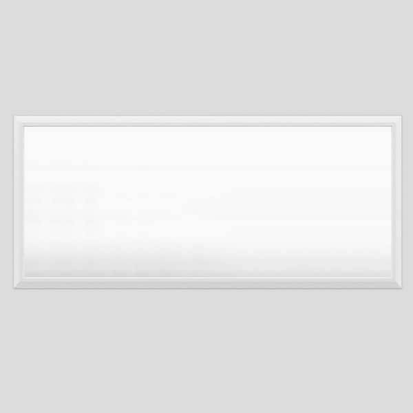 Apmir 72 in. W x 32 in. H Rectangular Aluminum Alloy Framed and Tempered Glass Wall Bathroom Vanity Mirror in Matte White